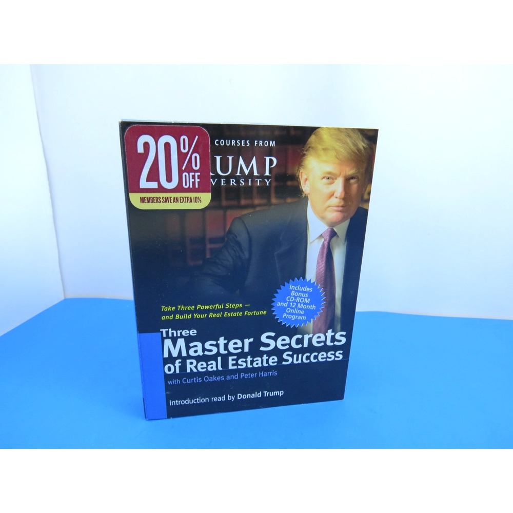 New Sealed Three Master Secrets of Real Estate Success Trump University Audio CD